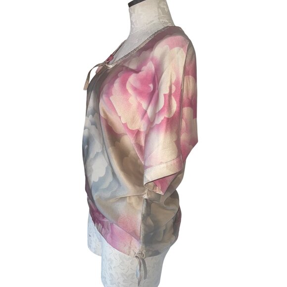 Dries Van Noten Womens Top Size Small Multicolor Floral Drawstring Casual - Picture 2 of 14